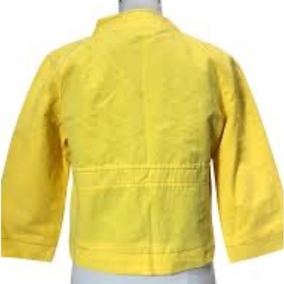 Red Valentino Yellow Cropped Jacket 42 - Picture 3 of 10
